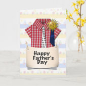 Gelukkig Vaderdag voor mijn #1 Pap Kaart (Gele Bloem)