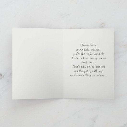 Gelukkig Vaderdag. Wenskaarten Kaart (Binnen)