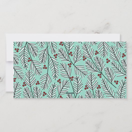 Gelukkig Vakantie - 1 Foto Modern minimalist Feestdagenkaart (Achterkant)