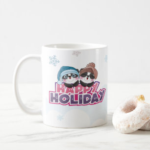 Gelukkig vakantie Cute Panda Mok