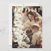 Gelukkig vakantie met familiefoto (Voorkant)