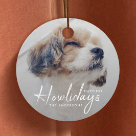 Gelukkig vakantie | Minimaal kerstfeest met honden Bedankjes Labels