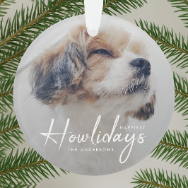 Gelukkig vakantie | Minimaal kerstfeest met honden Ornament