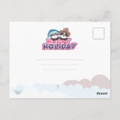 Gelukkig vakantie Panda Briefkaart (Achterkant)