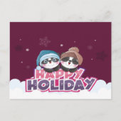 Gelukkig vakantie Panda Briefkaart (Voorkant)