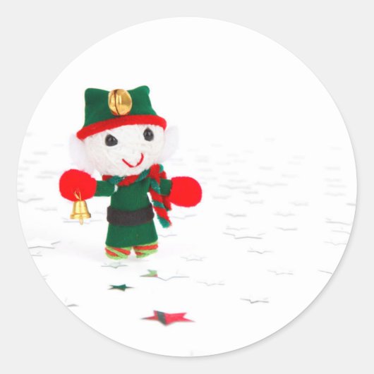 GELUKKIG VAKANTIE RONDE STICKER (Voorkant)