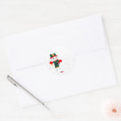 GELUKKIG VAKANTIE RONDE STICKER (Envelop)