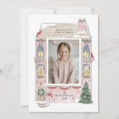 gelukkig vakantiehuis frame wenskaart feestdagenkaart (Voorkant)