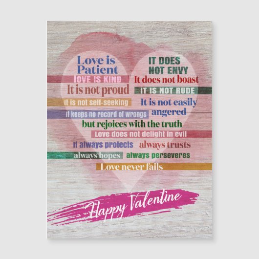 Gelukkig Valentijn - 1 Korintiërs 13 (Voorkant)