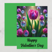 Gelukkig Valentijn 3 Feestdagenkaart (Voorkant / Achterkant)