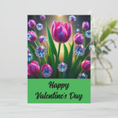 Gelukkig Valentijn 3 Feestdagenkaart (Staand voorkant)