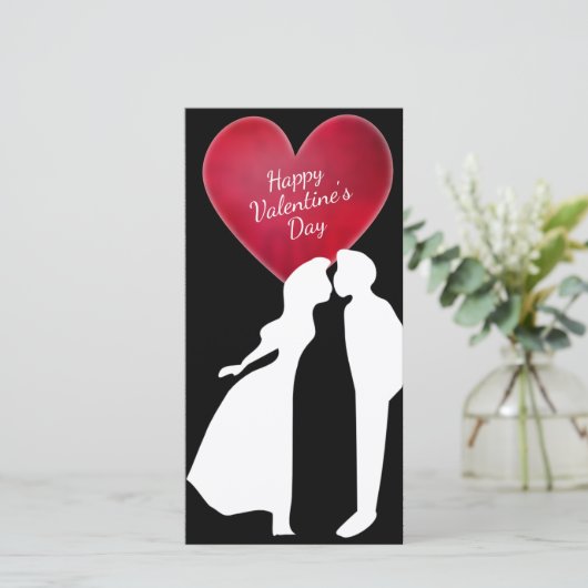 Gelukkig Valentijn Day Couple Feestdagenkaart (Staand voorkant)