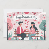 Gelukkig Valentijn Feestdagenkaart (Achterkant)
