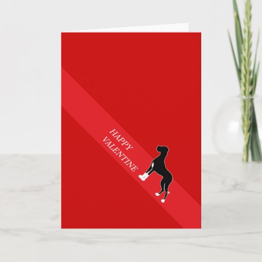 Gelukkig Valentijn Great dane Feestdagen Kaart (Voorkant)
