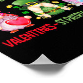 Gelukkig Valentijn St Patrick Pasen Kabouter Geluk Poster (Hoek)