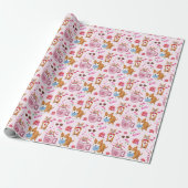 Gelukkig Valentijns Corgi-dagpatroon Cadeaupapier (Uitgerold)