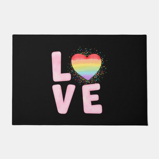 Gelukkig Valentijnsdag 2023 Idee voor haar Deurmat (Voorkant)