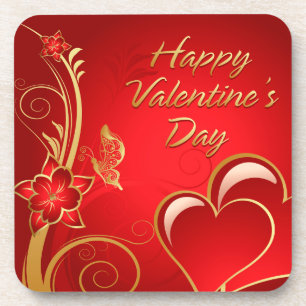 Gelukkig Valentijnsdag 3 Onderzetter