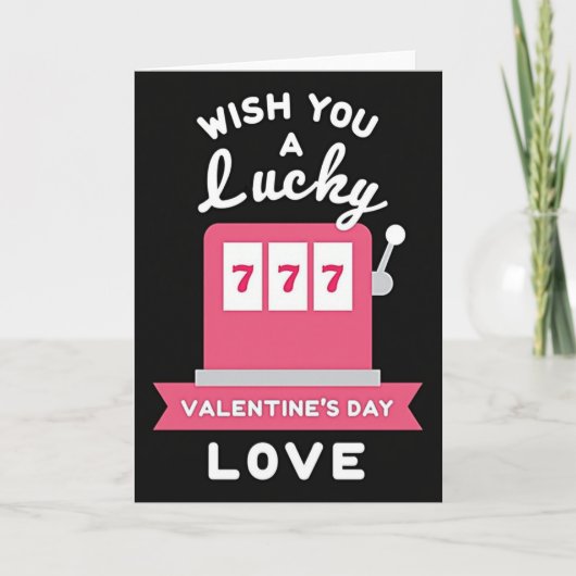 Gelukkig Valentijnsdag 777 Kaart (Voorkant)