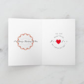 Gelukkig Valentijnsdag Art Deco Wenskaart Kaart (Binnen)