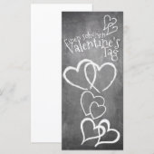 Gelukkig Valentijnsdag auf einer Kreidetafel (Voorkant / Achterkant)