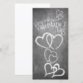 Gelukkig Valentijnsdag auf einer Kreidetafel (Voorkant / Achterkant)