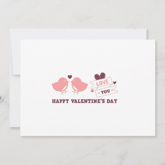 gelukkig - valentijnsdag bedankkaart (Achterkant)