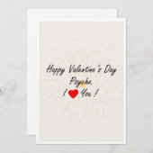 gelukkig - valentijnsdag bedankkaart (Voorkant / Achterkant)