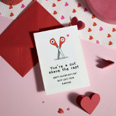 Gelukkig Valentijnsdag ben je een snee boven de re Notitiekaartje