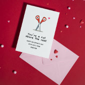 Gelukkig Valentijnsdag ben je een snee boven de re Notitiekaartje