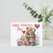 Gelukkig Valentijnsdag Briefkaart (Staand voorkant)