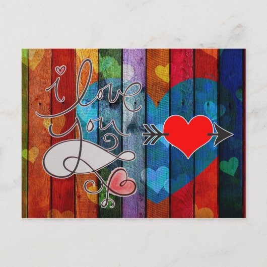 Gelukkig Valentijnsdag Briefkaart (Voorkant)