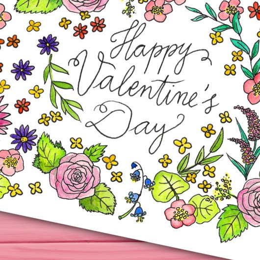 Gelukkig Valentijnsdag briefkaart van Nicole Janes