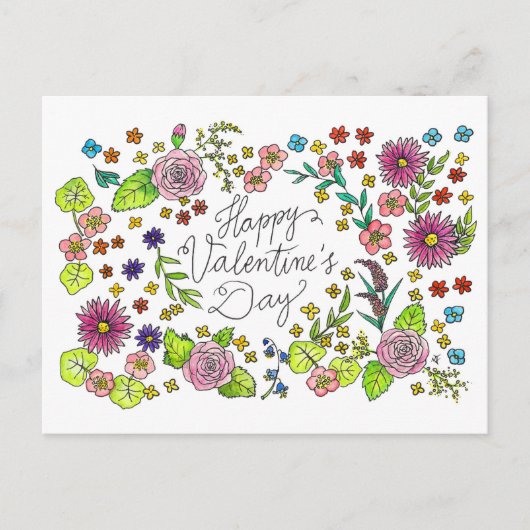 Gelukkig Valentijnsdag briefkaart van Nicole Janes (Voorkant)