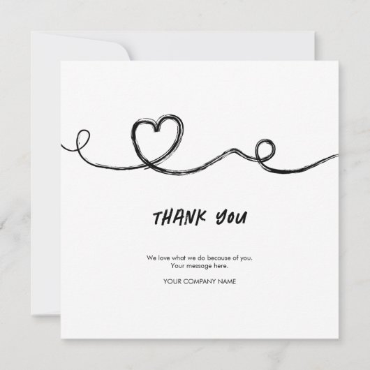 Gelukkig Valentijnsdag Business Logo Hartelijk dan (Achterkant)