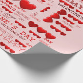 Gelukkig Valentijnsdag Cadeaupapier (Hoek)