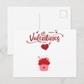 Gelukkig Valentijnsdag Coffee Mok Briefkaart (Voorkant / Achterkant)