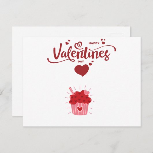 Gelukkig Valentijnsdag Coffee Mok Briefkaart (Voorkant / Achterkant)