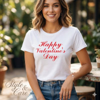 Gelukkig Valentijnsdag Dames T-shirt