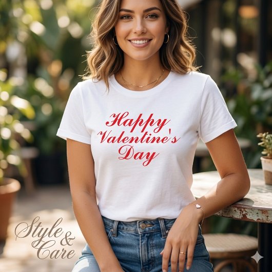 Gelukkig Valentijnsdag Dames T-shirt