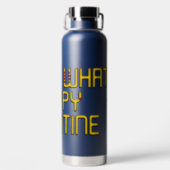 Gelukkig Valentijnsdag denk ik wat. Waterfles (Achterkant)