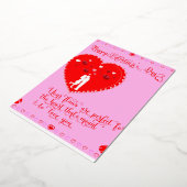 Gelukkig Valentijnsdag-echte liefde Folie Uitnodiging (Gedraaid)