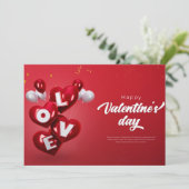 gelukkig - valentijnsdag feestdagenkaart (Staand voorkant)