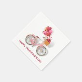 Gelukkig Valentijnsdag | Fietsen en ballonnen Servet (Hoek)