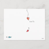 Gelukkig Valentijnsdag geïllustreerd Feestdagenkaart (Achterkant)