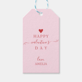 Gelukkig Valentijnsdag Gift Label Cadeaulabel