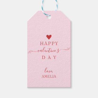 Gelukkig Valentijnsdag Gift Label Cadeaulabel