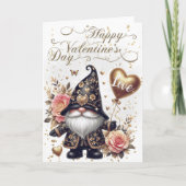 Gelukkig Valentijnsdag Gnome Kaart (Voorkant)