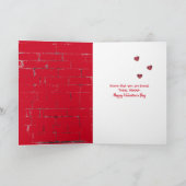 Gelukkig Valentijnsdag Golden Retriever Kaart (Binnen)