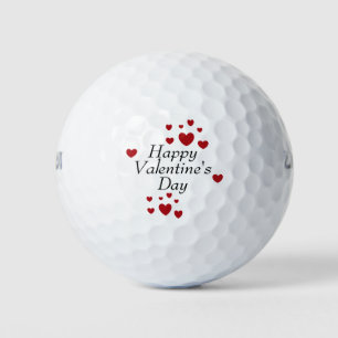 Gelukkig Valentijnsdag Golfvallen Golfballen